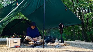 【ソロキャンプ】頑張らない手抜きスタイル！初めてのタープ拍は初めてのDDタープで夏を乗り切る！