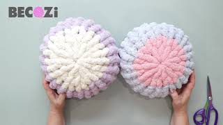 How To Hand Knit a Round Pillow