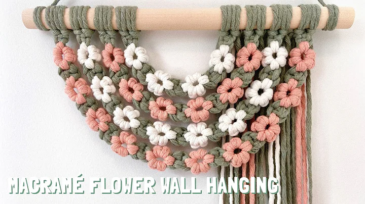 DIY Macrame Flower Wall Hanging