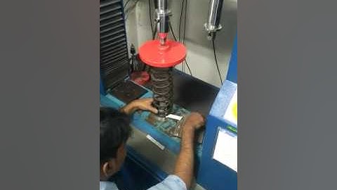 Helical compression spring test