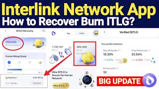 How to Recover Interlink Network ITLG Burn Token? | Interlink Network Mining App New Update screenshot 5