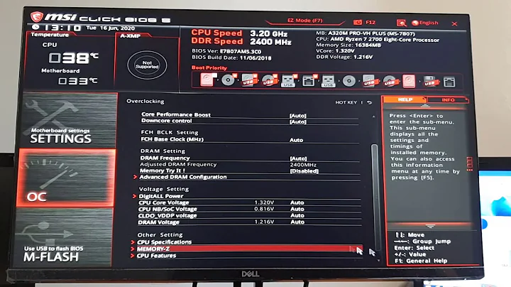 Enable virtualization SVM Mode on Window 10 Pro AMD Ryzen MSI click BIOS S