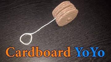 How to Make Cardboard Yoyo at Home | DIY Cardboard Yoyo