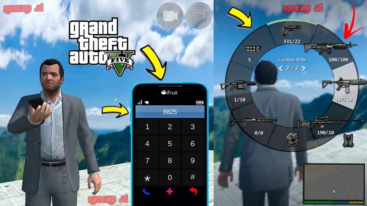 Copia de la Mejor Copia de GTA 5 Ahora con Movil Nueva Clave y Rueda