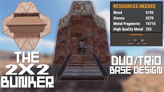 RUST | The 2X2 Bunker Base (Duo/Trio Base) (Patched)
