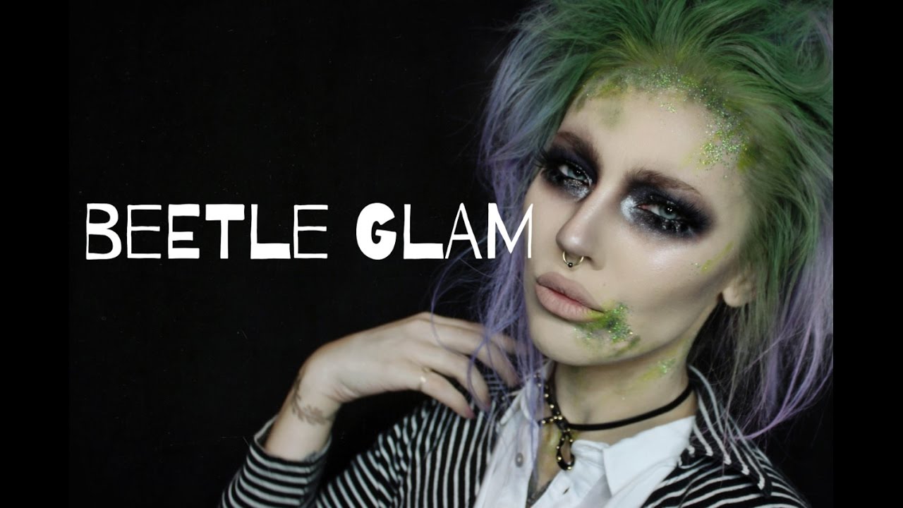 Halloween Beetlejuice Glam Makeup Tutorial YouTube