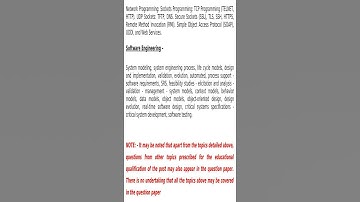 Kerala PSC Syllabus of system analyst programmer, system administrator, system analyst 2019