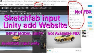 How to Import sketchfab  unity versions 2020 l Models into UNITY! (Updated for 2024