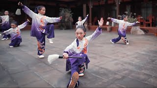 Xindu Wulongshan Elementary - Group Set - China National Wushu Taolu Competition