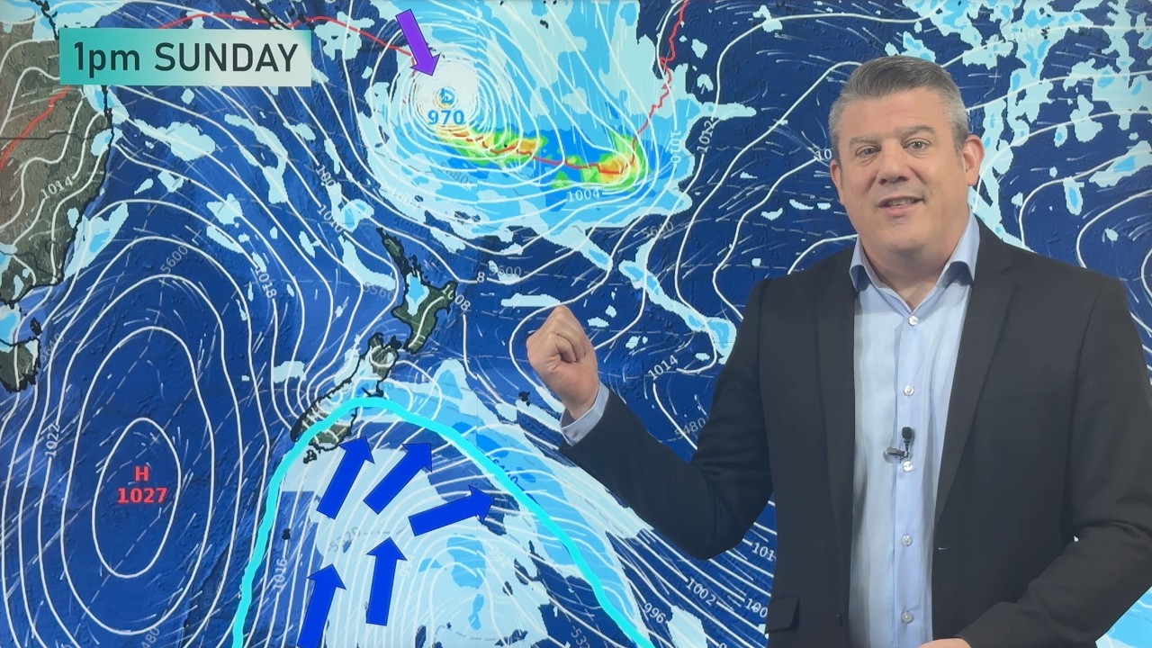 NZ: Monday's temperature drop, latest on tropical low, + more high pressure in early March