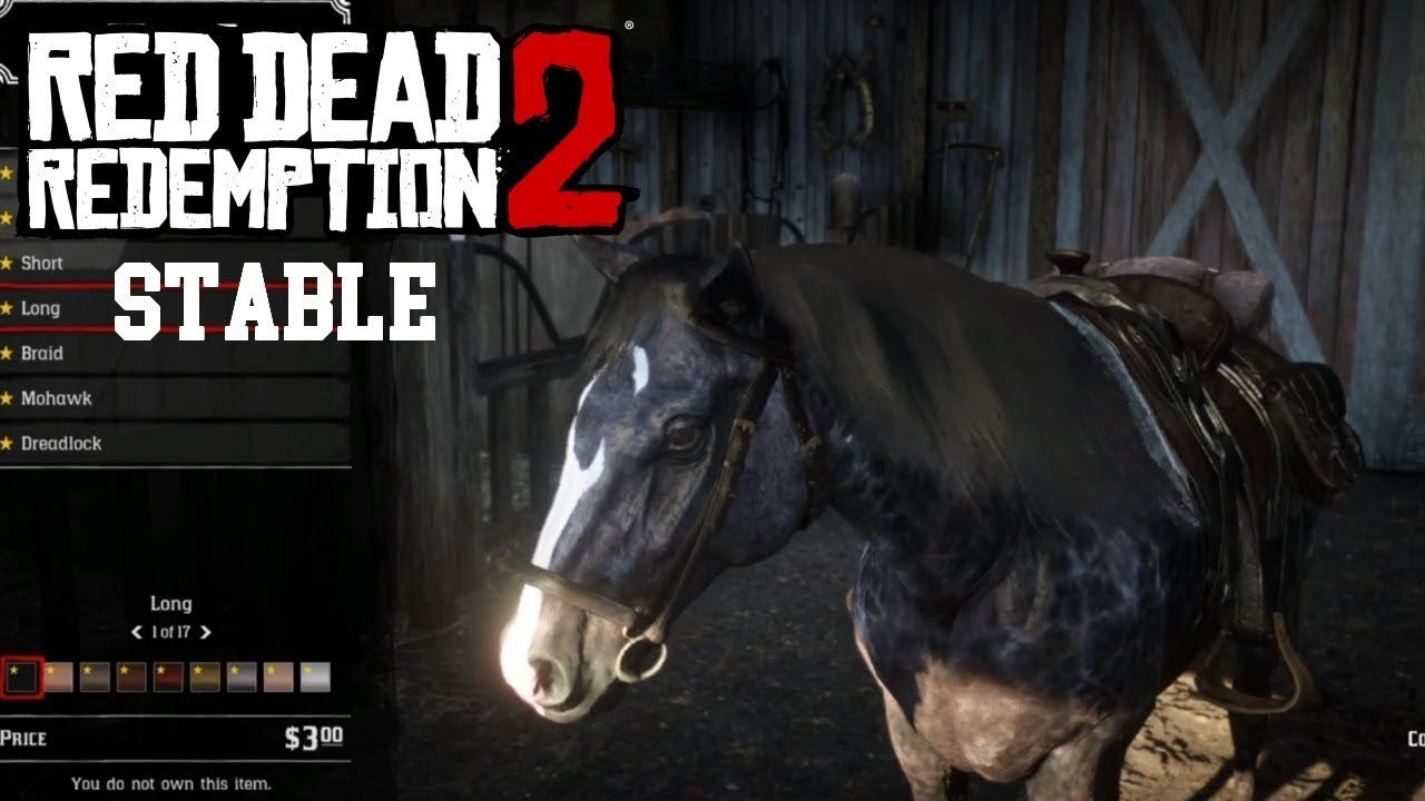 symbol råolie Megalopolis Red Dead Redemption 2 Stable And Horse Customization - YouTube