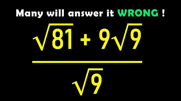A nice math problem that many people mistake ! Math question solve