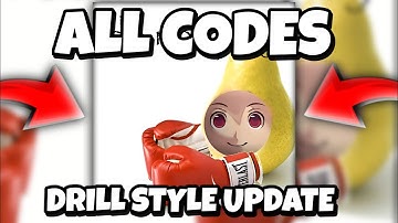ALL DRILL STYLE UPDATE CODES FOR UNTITLED BOXING GAME! ROBLOX UNTITLED BOXING GAME CODES