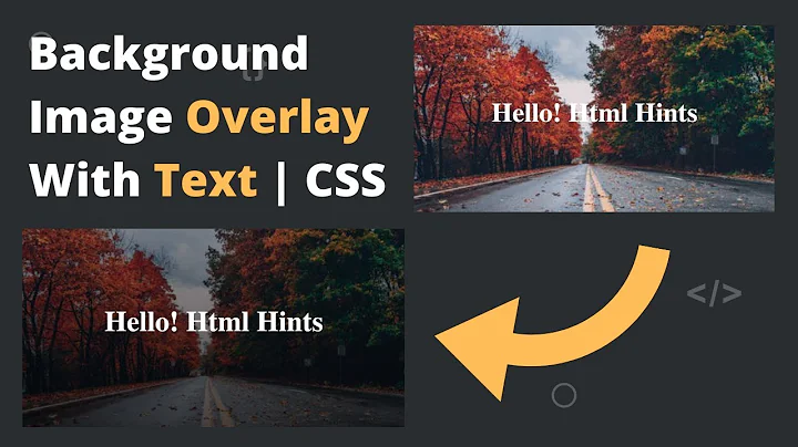 Background Image Overlay With Text | One Line CSS Trick 💡