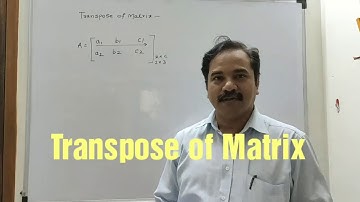 Transpose of matrix in marathi l first year diploma mathematics l Polytechnic l sppu #pankajbhirud