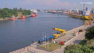 Live Shipping Movements At The Port Of Gdansk Poland. Cam B.  #D9Beats #ASMR