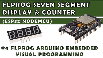4 FLProg Affichage et compteur à 7 segments |ESP32 NodeMCU |Programmation embarquée visuelle Arduino