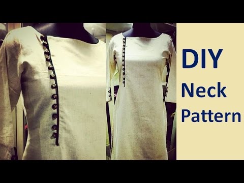 Easy kurti neck design stitching with bias piping Diy hindi tutorial for  beginners | Churidar neck designs, Neck designs, Chudi neck designs