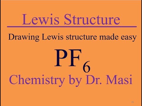 How to Draw Lewis structure for PF6Lewis Structure: https://www.youtu...
