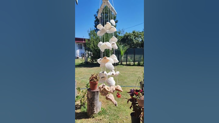 deniz kabuklarından bahçe süsü yapımı.