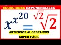 🚀ECUACIÓN EXPONENCIAL [Nivel AVANZADO💪] por ARTIFICIOS ALGEBRAICOS