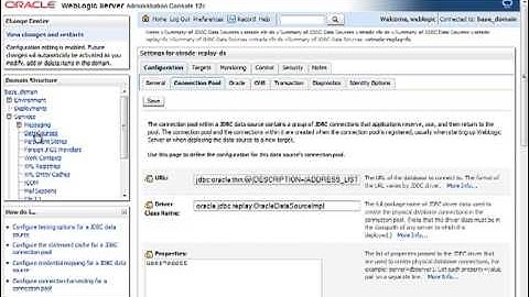 Oracle WebLogic Server 12.1.2 Integration to Oracle Database 12c