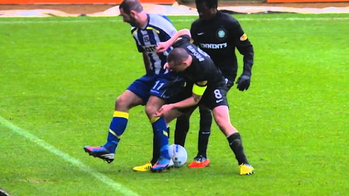 Amazing skill! Gary Harkins awesome backheel double nutmeg!