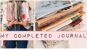 my completed junk journal flip through