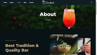 Cocktel - Cocktail Bar And Restaurant WordPress Theme