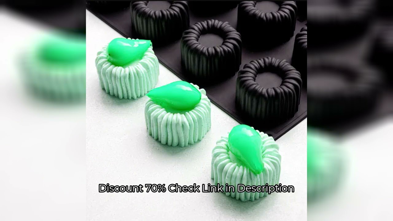 1 or 6 Cells Cylindrical Coil Texture Design Mousse Cake Mold French Dessert Baking Mold DIY Pudding