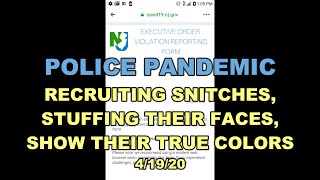 Police Pandemic Holmdel PD Recruiting Snitches  4/19/20