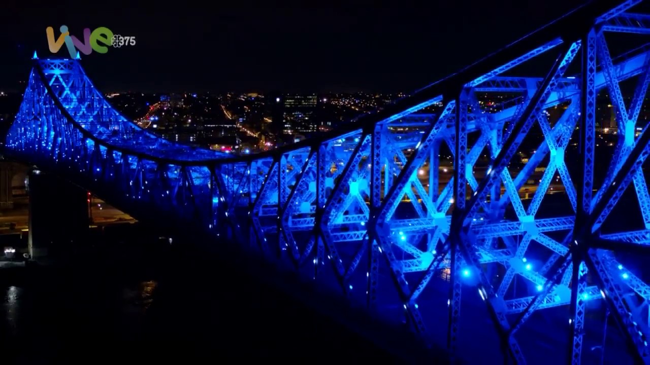 lighting the jacques cartier bridge