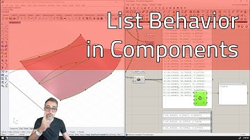5.4 List Level Behavior in Grasshopper Components - Intro to Parametric Modeling