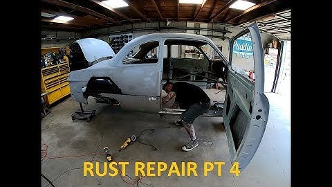 FORD SHOEBOX RUST REPAIR PT.4 INNER ROCKER/BODYMOUNT