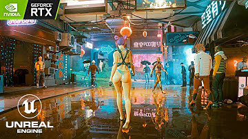 Cyberpunk 2077 "Unreal Engine 5" PSYCHO Ray Tracing 4k Patch 1.6 Level Graphics! RTX 3090 Ti PC