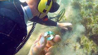 Underwater Metal Detecting Found Cash &amp; Jewelry LOST at SEA