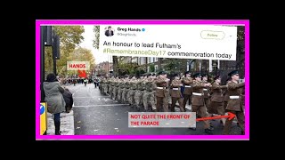 GREAT US - NEWS - Tory Ministers ' photo trickery ' to put themselves in front of the remembrance d