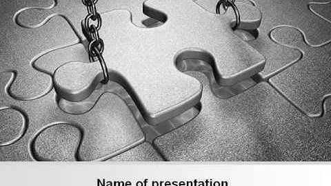 Jigsaw Adjustment PowerPoint Template by PoweredTemplate.com