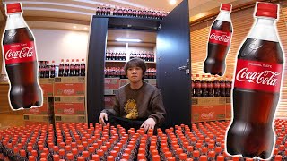 コカ・コーラ1年分で家中が埋め尽くされてるドッキリwwwww