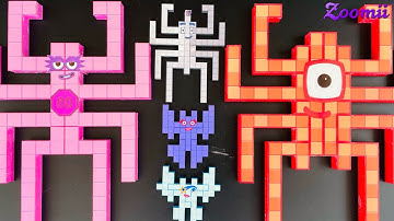 Looking for Numberblocks Puzzle Tetris NEW 10 100 Space ASMR | Numberblocks Satisfying Video #88