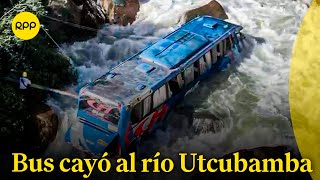 10 heridos y un desaparecido en bus que cayó al río Utcubamba