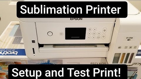 Setting Up An  EPSON ECOTANK ET 2760  For SUBLIMATION! - DIYNINJA