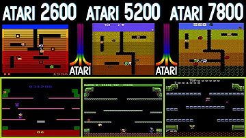 Atari 2600 vs 5200 vs 7800 with Mario, Dig Dug, Joust & more. Using the Cloner Alliance Box Pro.