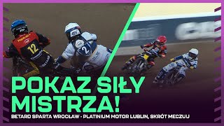 MISTRZ POSTRASZYŁ LIDERA PRZED PLAY-OFF! SPARTA - MOTOR, SKRÓT MECZU screenshot 5
