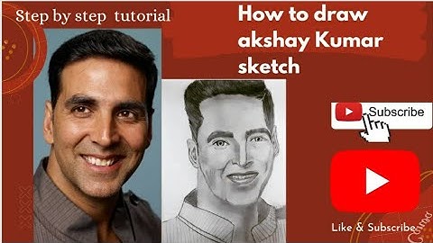 how to draw akshay kumar sketch step by step 2022 sketching for beginner