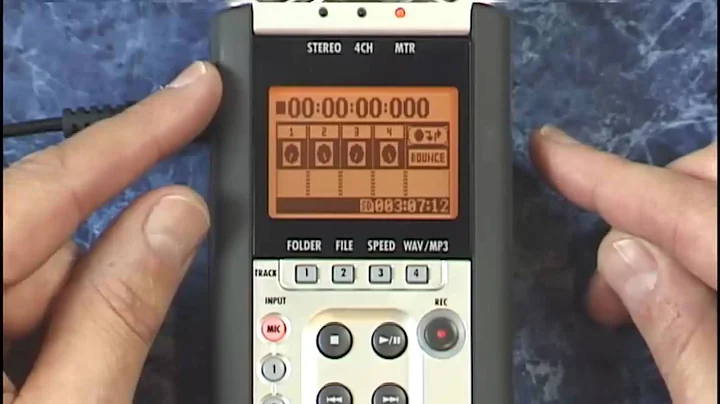 Zoom H4n Tutorial Review Multitrack mixer screen with Pan and EQ