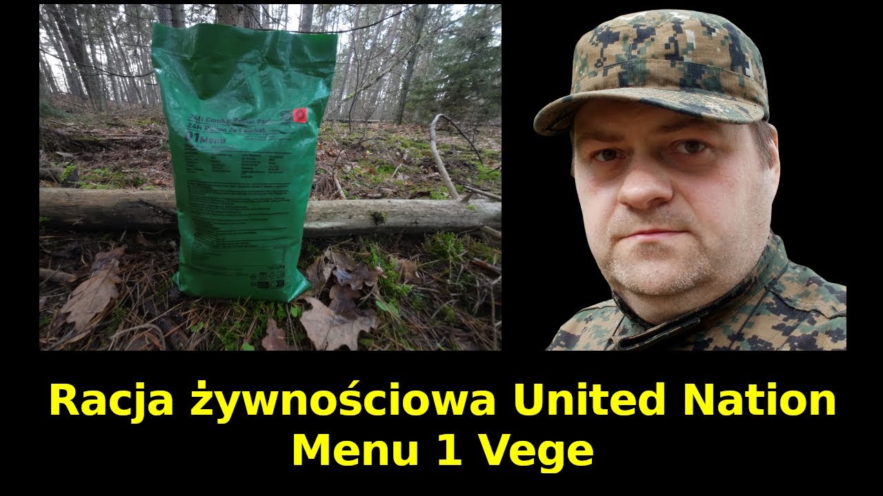 Racja żywnościowa UN (United Nation) na 24h - Menu 1 Vege