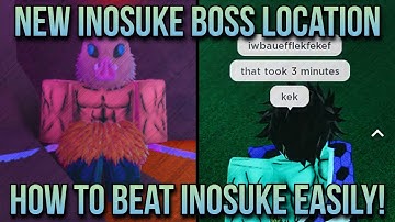 (50 NEW CODES) HOW TO BEAT THE NEW INOSUKE BOSS IN JUST 3 MINUTES IN SLAYERS UNLEASHED