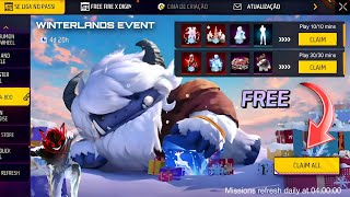 Winterlands Event 2025 Claim Free Rewards Free Emote Bundle Upcoming Events Free Fire