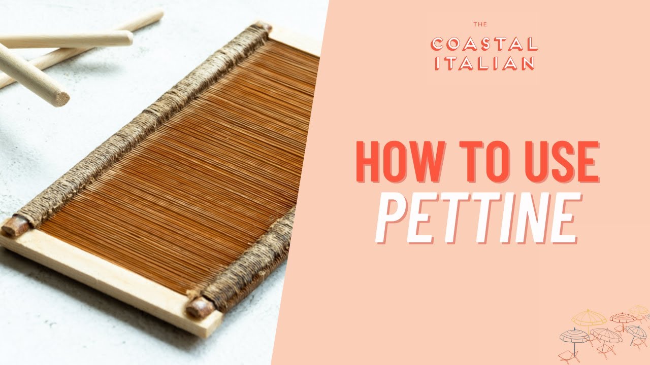 How to use PETTINE (traditional pasta comb) YouTube